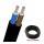Cable Manguera plana 2x0,75mm Negra, rollo de 100mts
